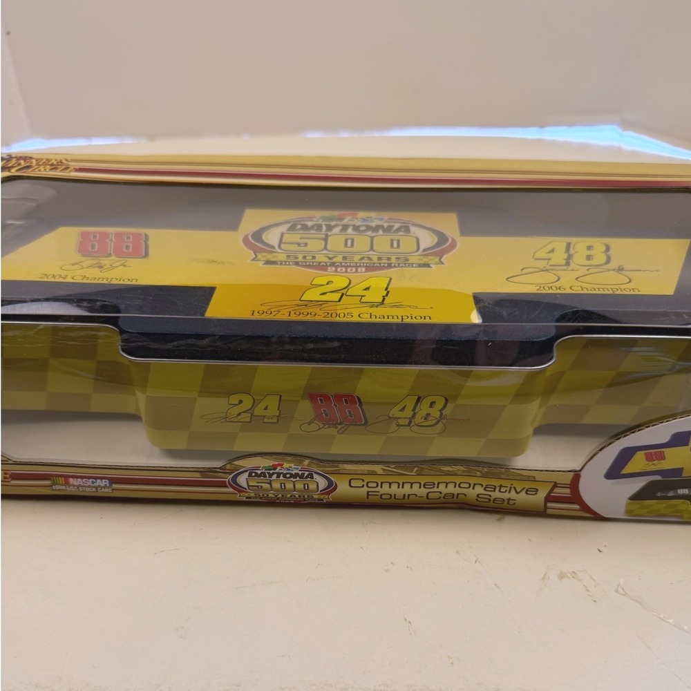 Winners Circle NASCAR Daytona 500 50 Years 4 Car Set Dale Jr Jeff Gordon 2008